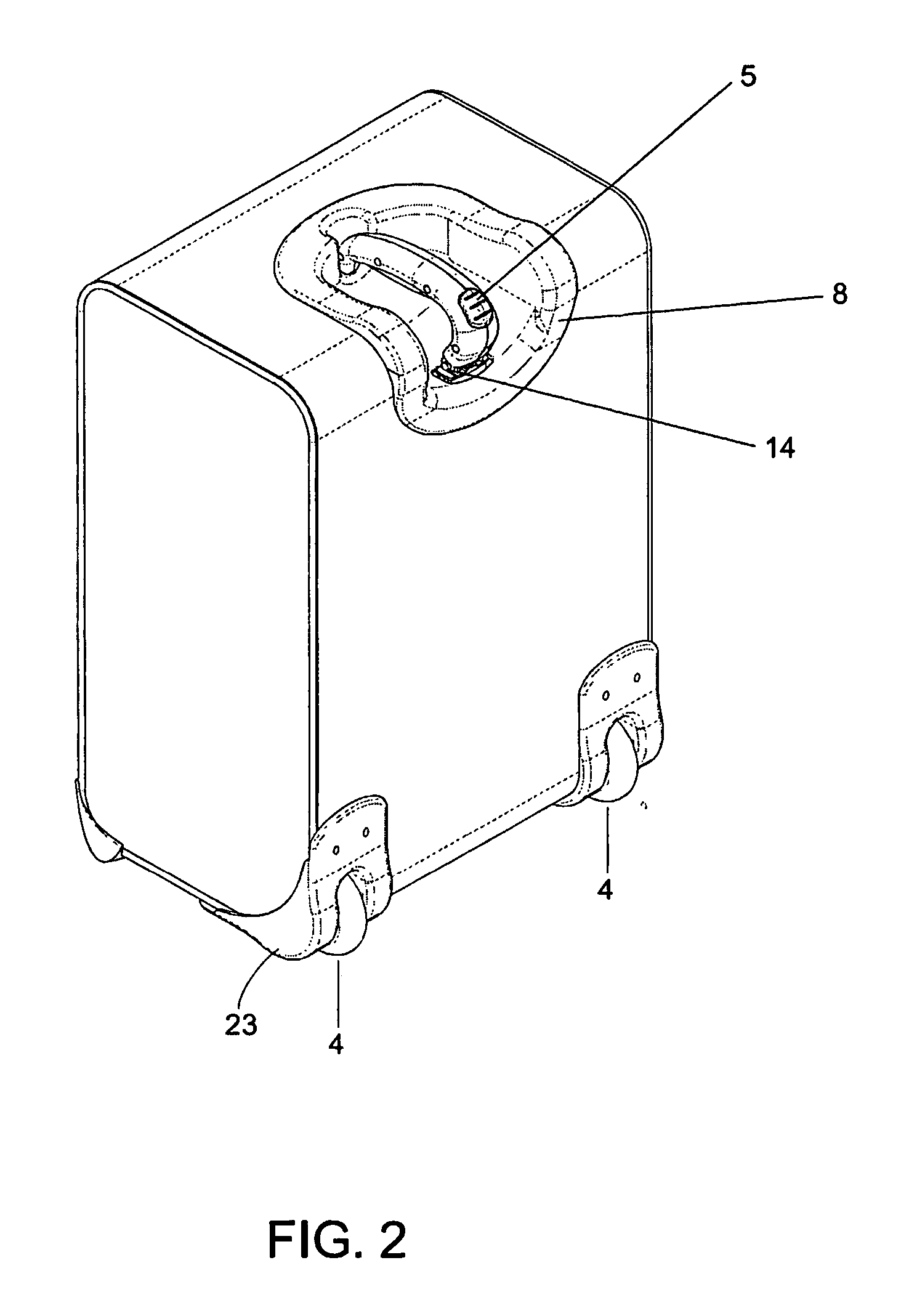 Handle apparatus for luggage case