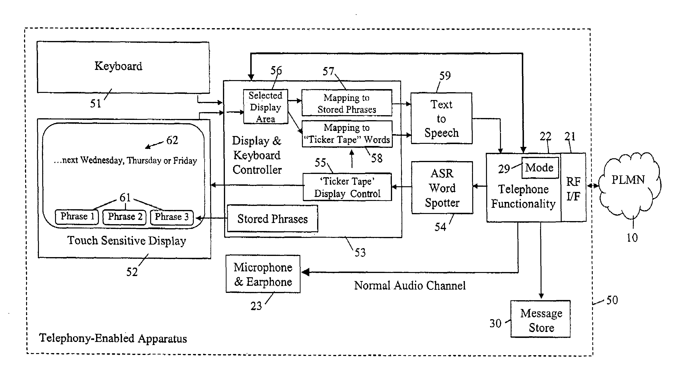 Telephone communication with silent response feature