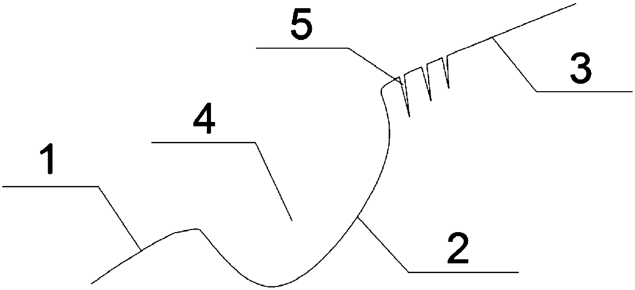 Repair method of striped subsidence pit