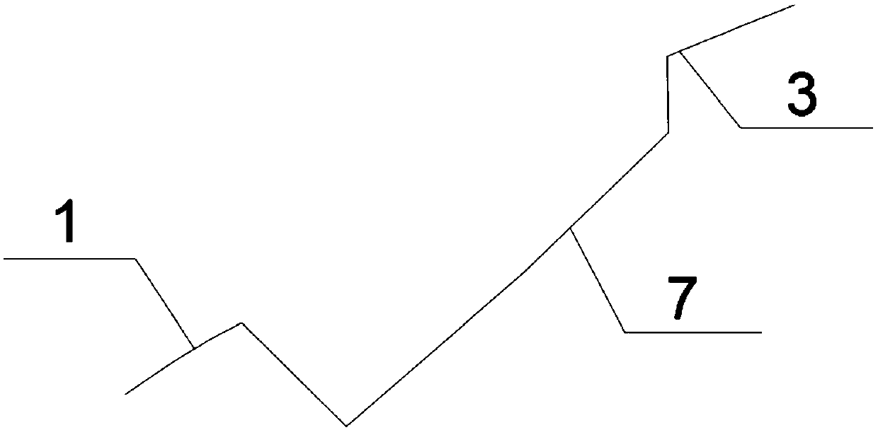 Repair method of striped subsidence pit