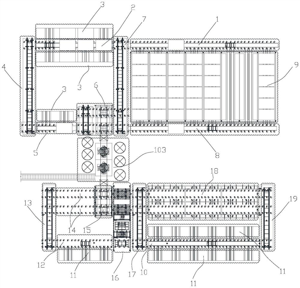 A production line of multi-purpose concrete prefabricated components and its application method