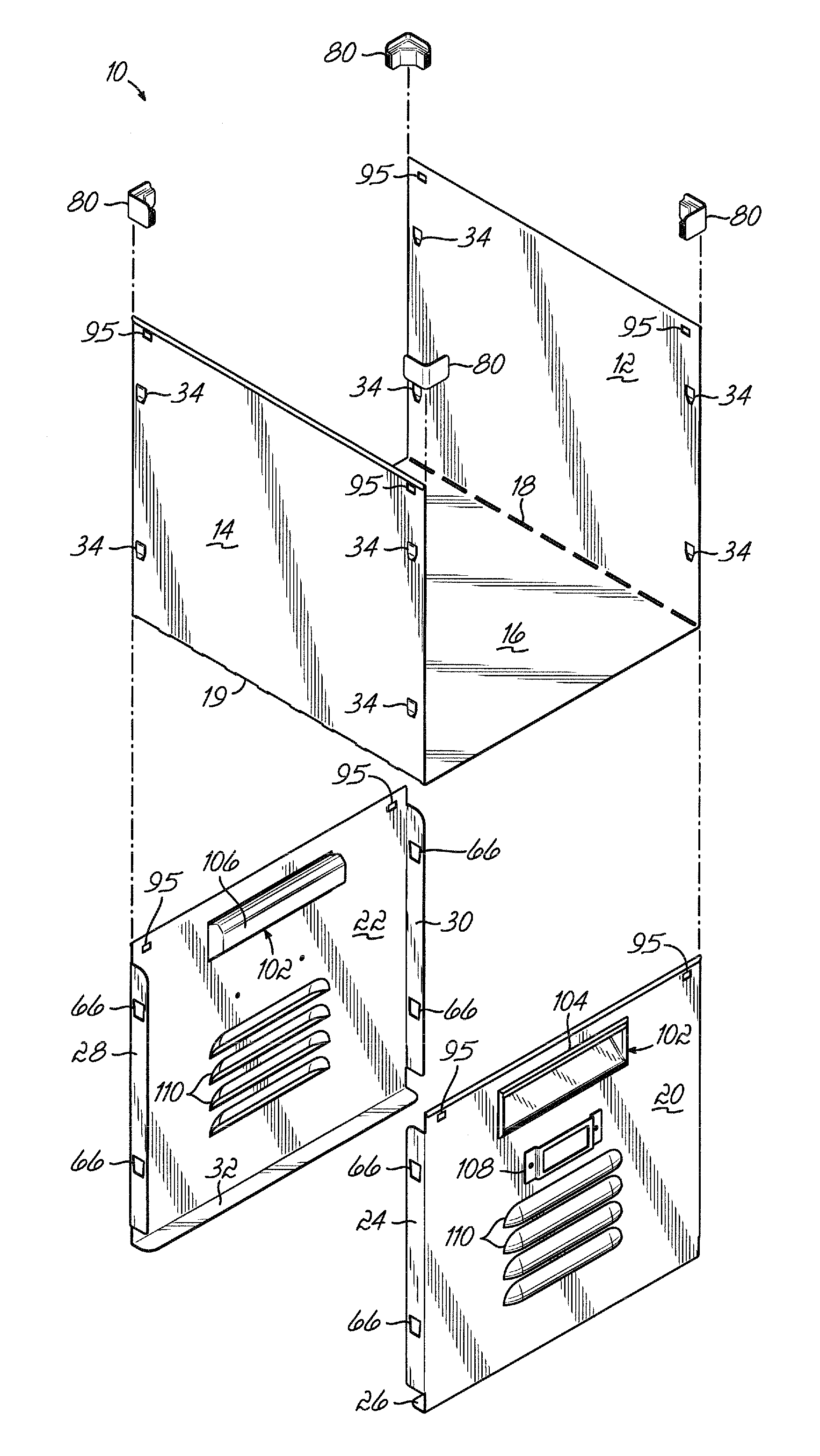 Storage receptacle