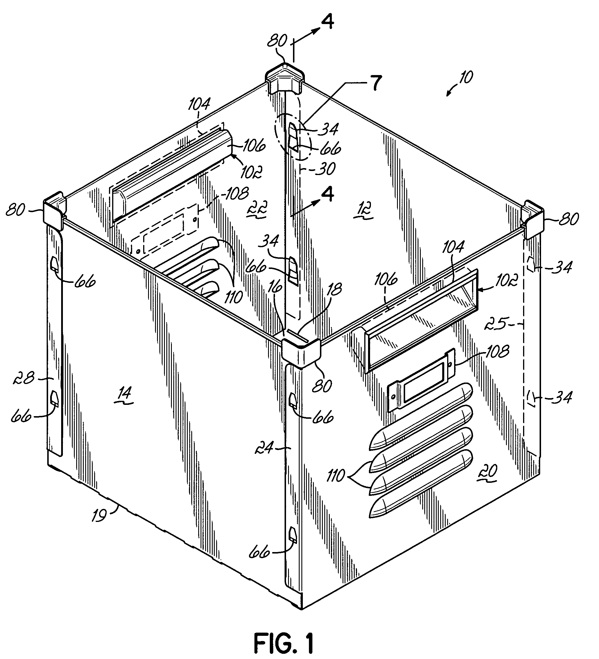 Storage receptacle