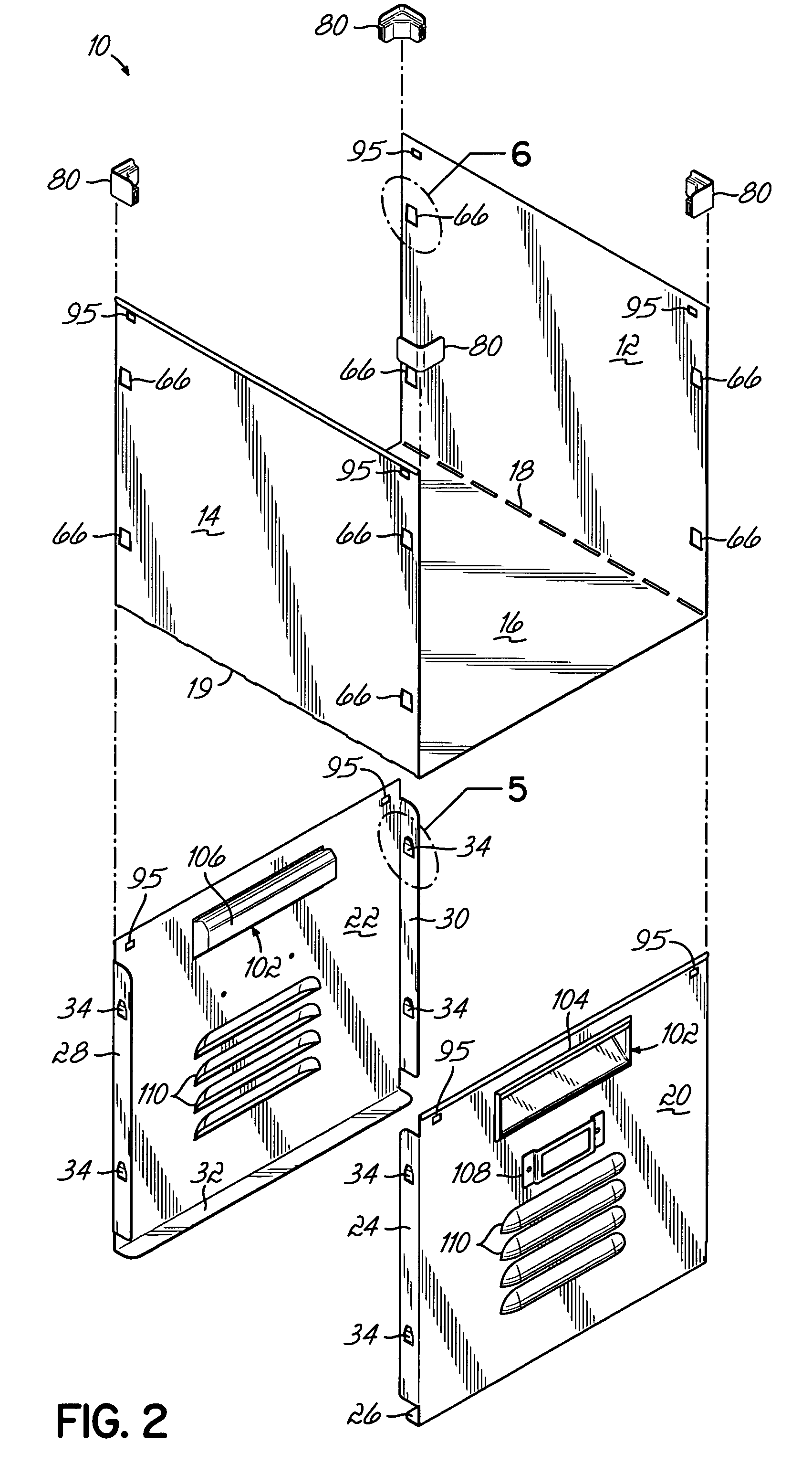 Storage receptacle