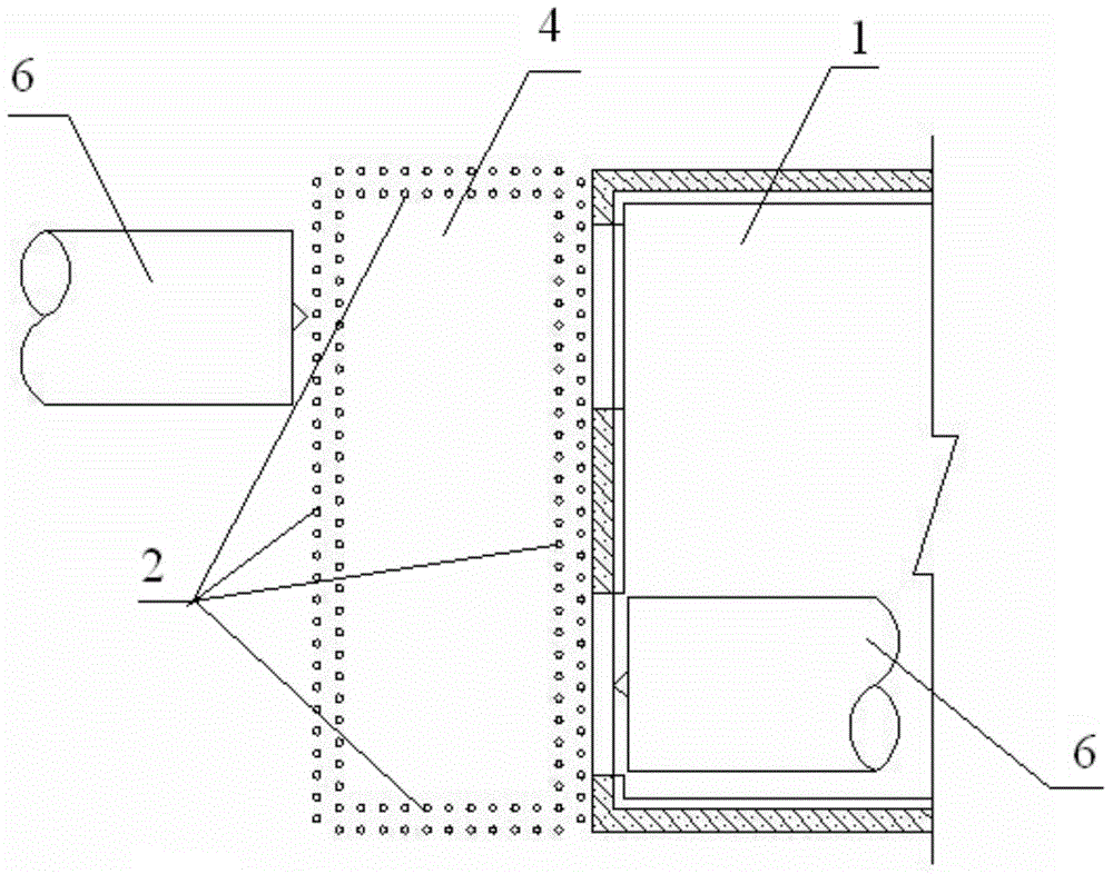 Vertical cup type freezing reinforcement structure and method at shield tunnel end