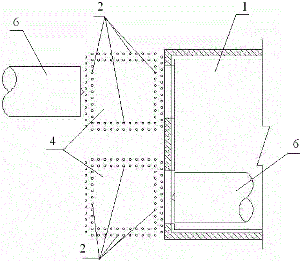 Vertical cup type freezing reinforcement structure and method at shield tunnel end