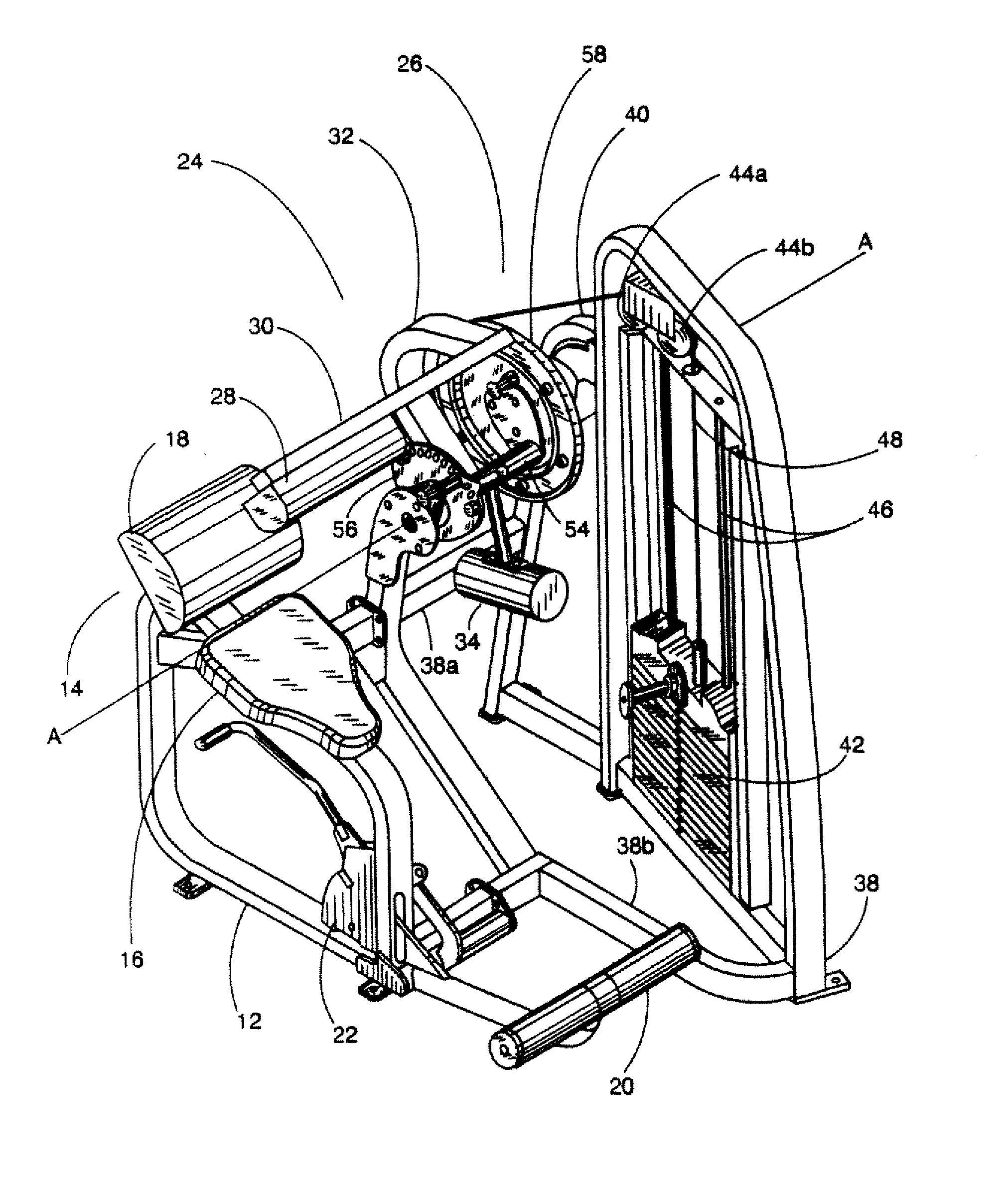 Torso exercise machine