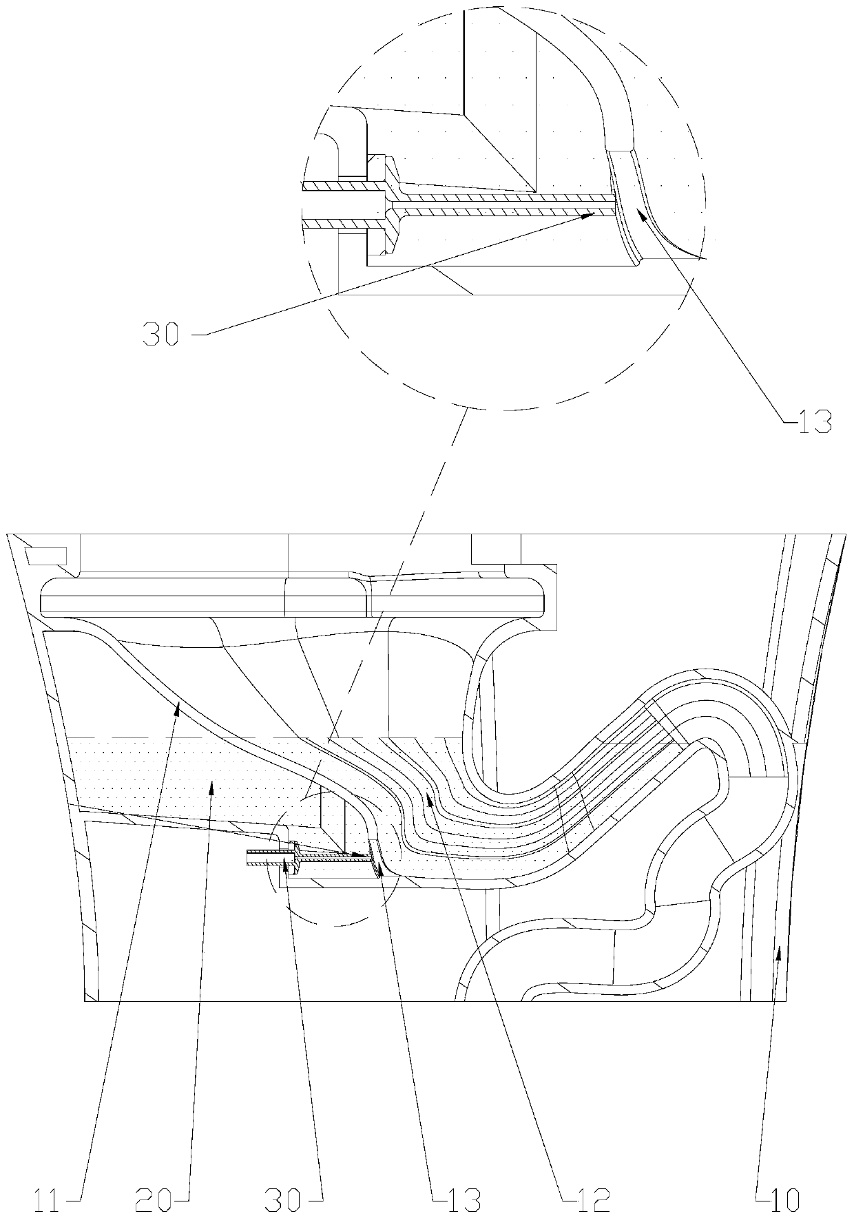 Toilet flushing device