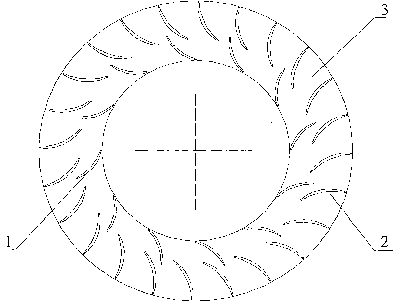 1/2-type tandem-blade diffuser