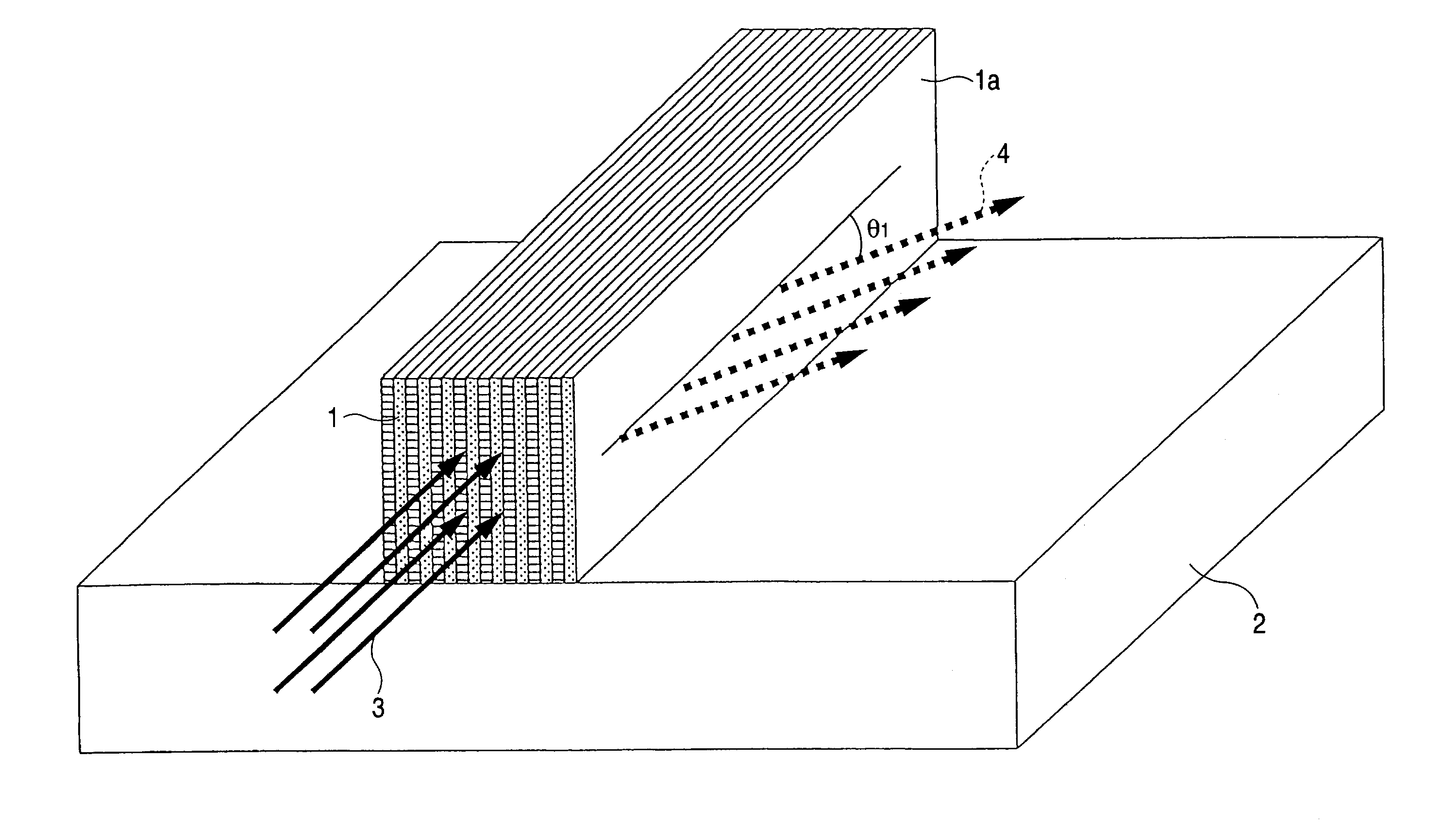 Optical element and spectroscopic device using the same