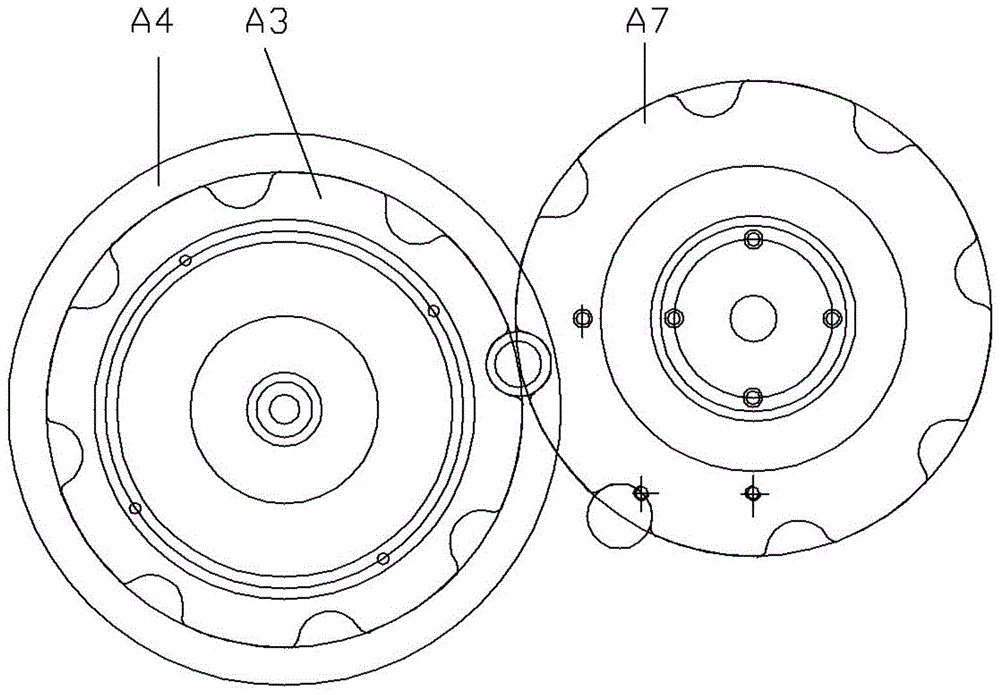 Feeding and unloading device for anti-jump bottle cap molding machine