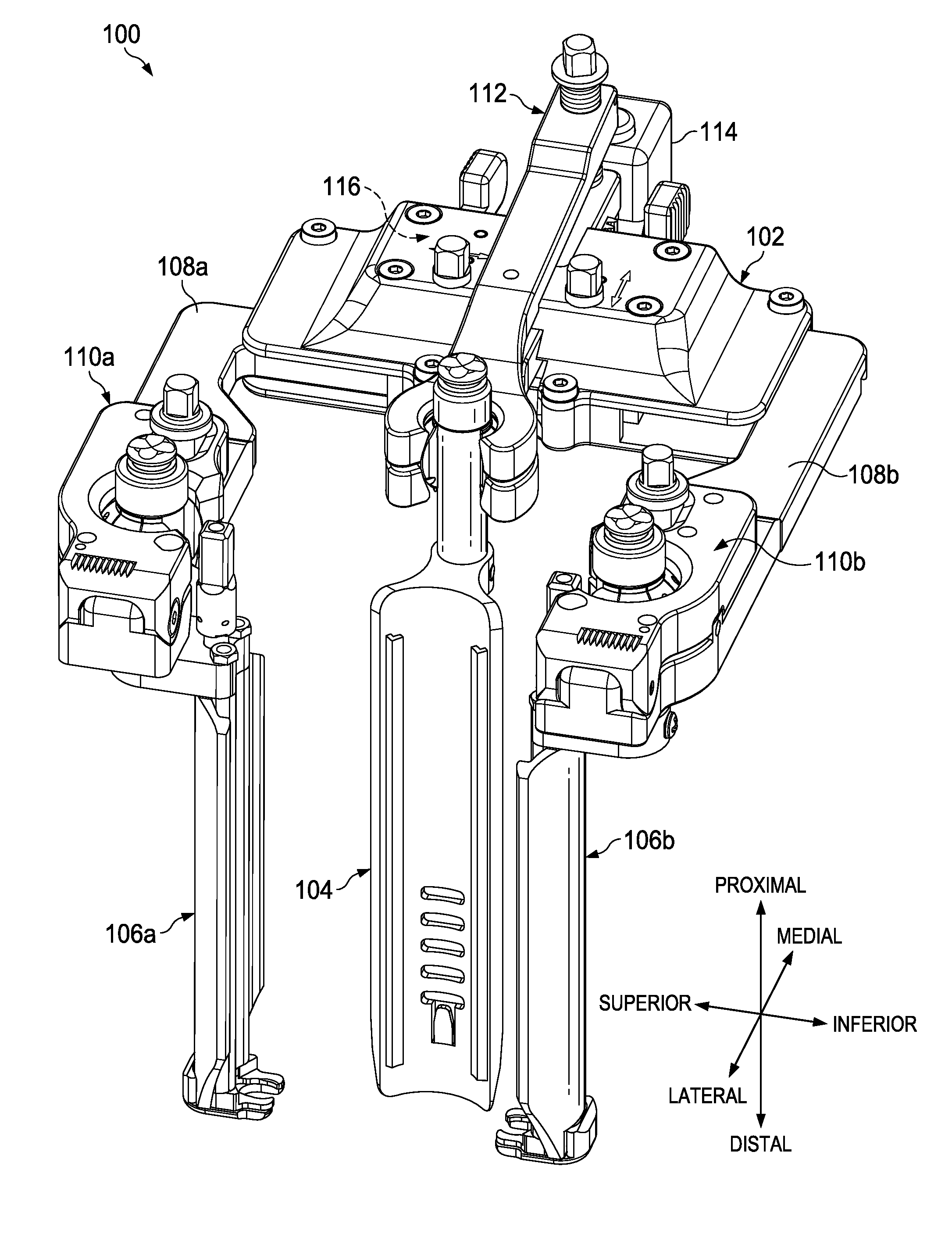 Integrated retractor-distractor system for use with modular bone screws