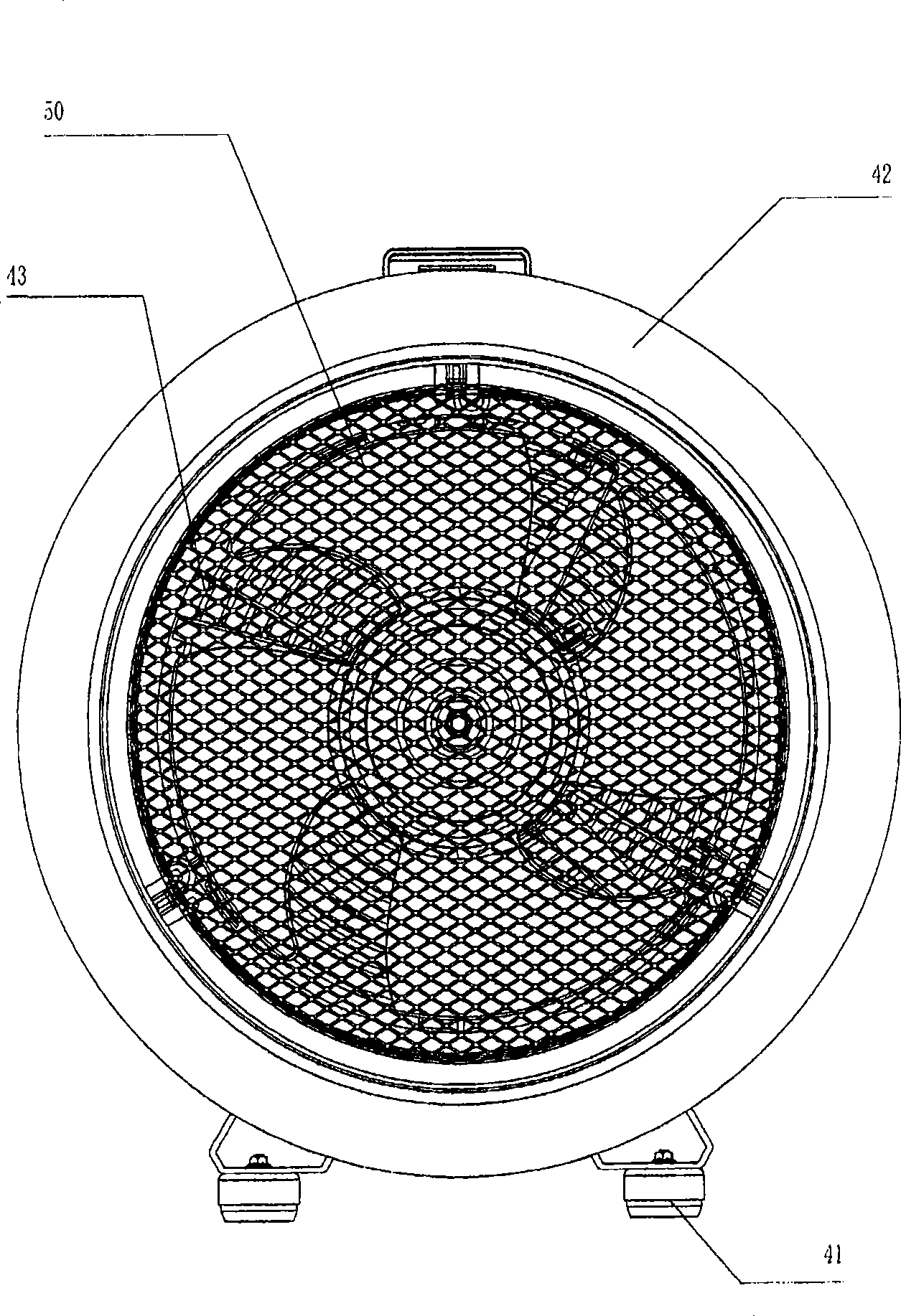 Blowing and discharging fan