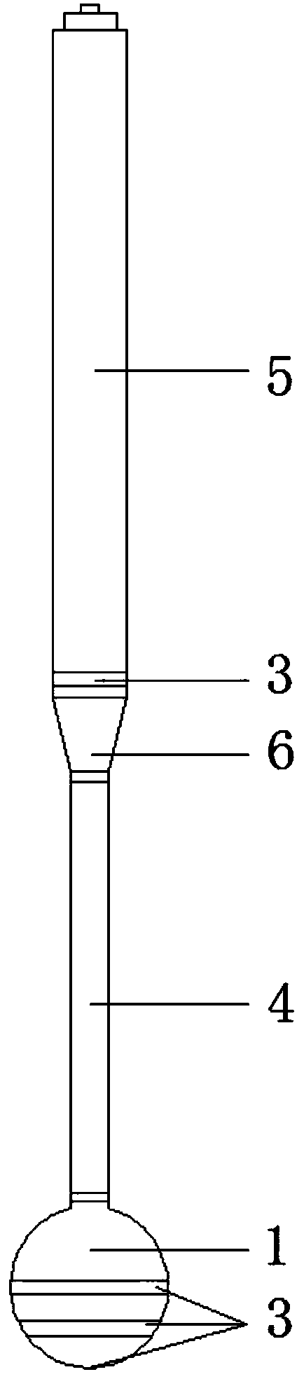 A pressure penetration penetrator based on a spherical full-flow hole and its consolidation coefficient evaluation method