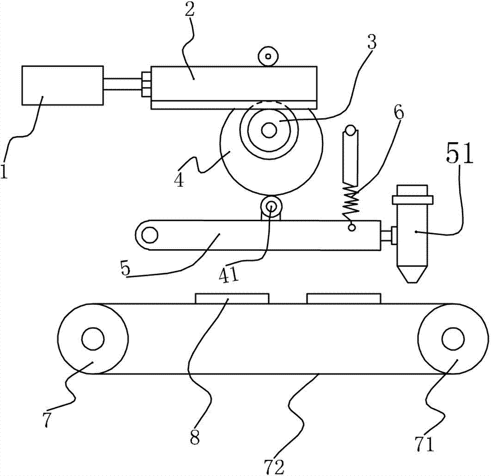 Charging and feeding device capable of swinging food at variable speed