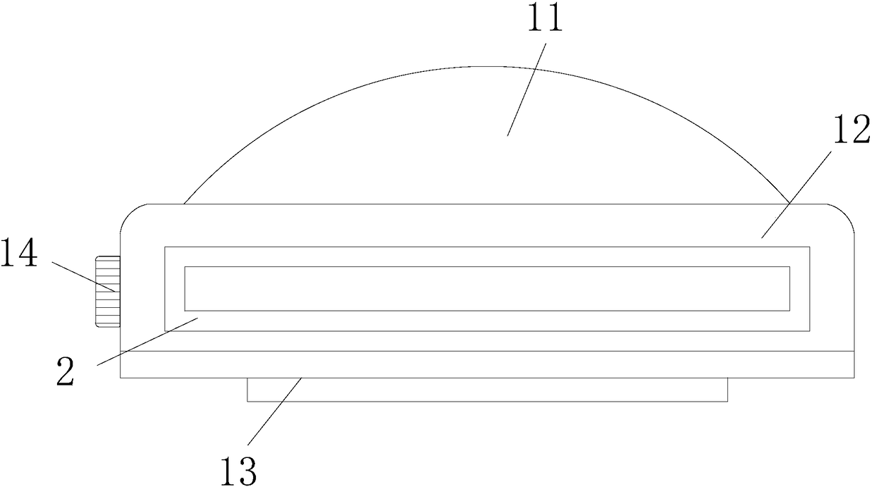 Deflection type astronomical watch device for sunshine heat dissipation by pressure