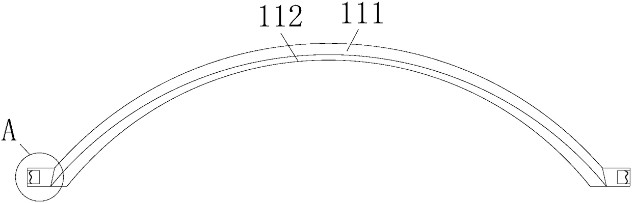 Deflection type astronomical watch device for sunshine heat dissipation by pressure