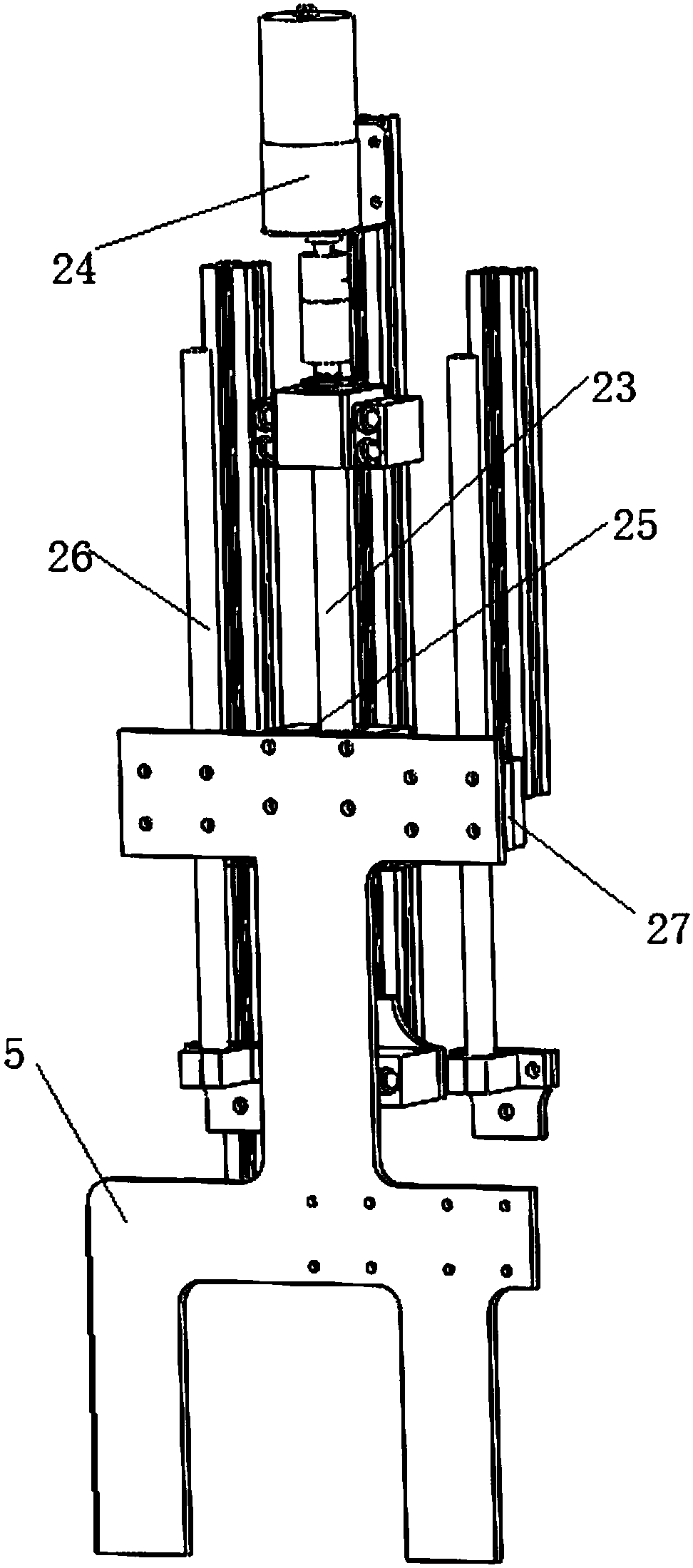 Cart type semiautomatic pineapple picking machine