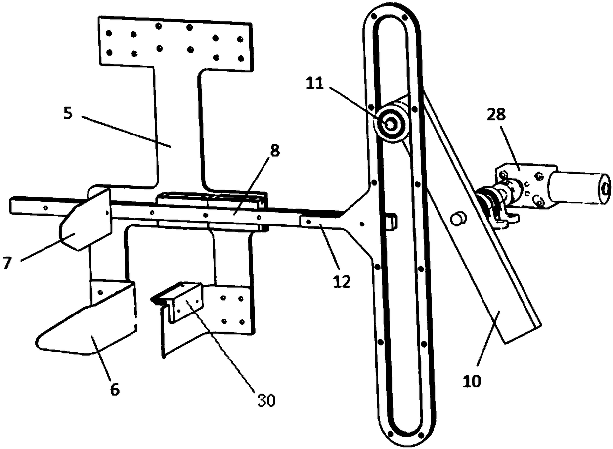 Cart type semiautomatic pineapple picking machine