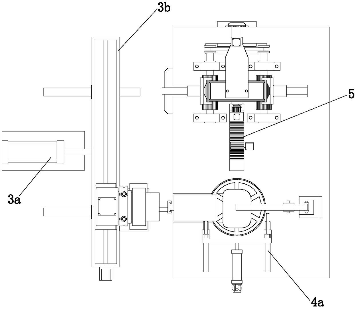 Automatic grinding and cast lug removing device for aluminum alloy hub