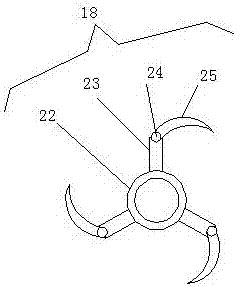 Coating smashing and grinding device