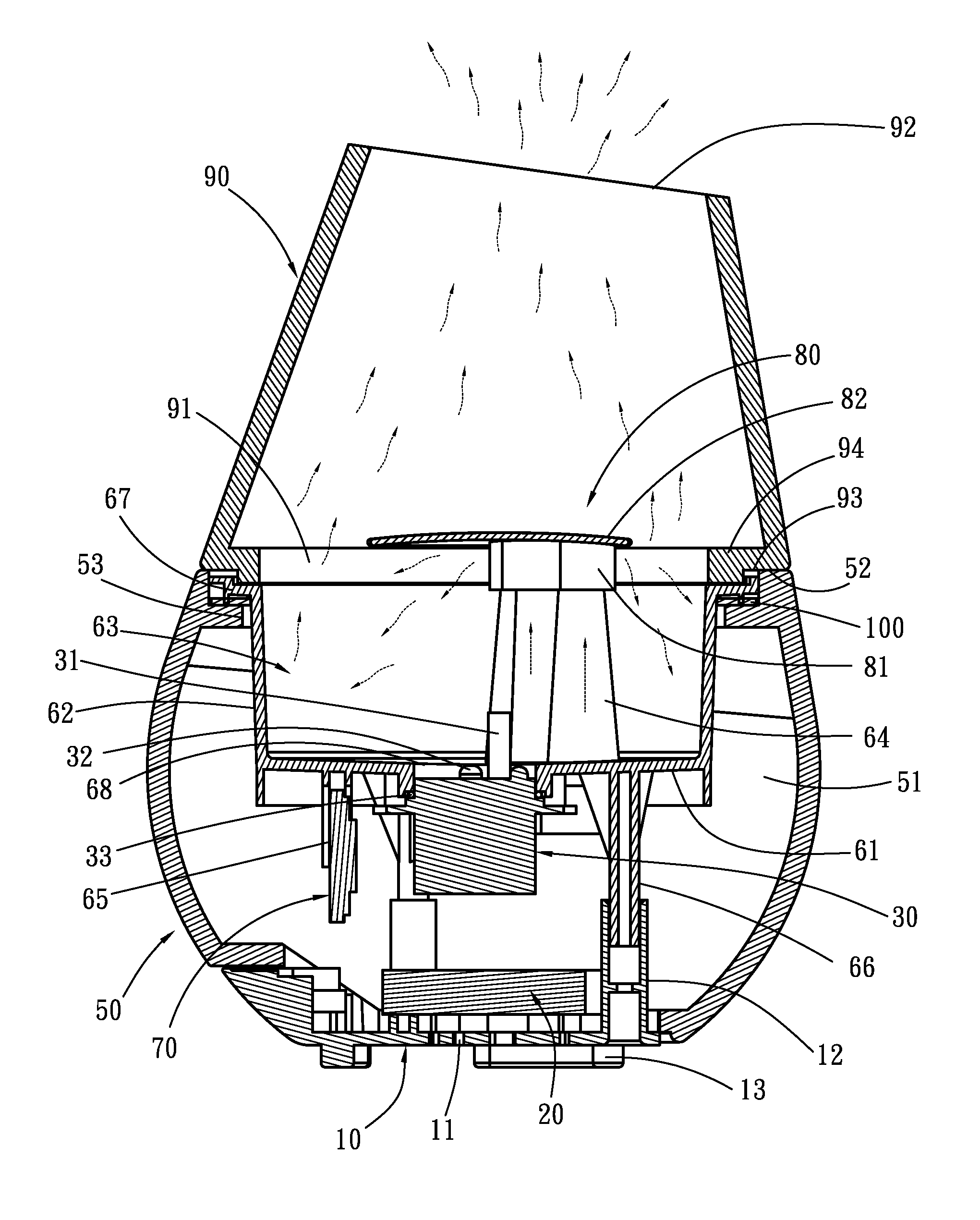 Aromatic nebulizing diffuser