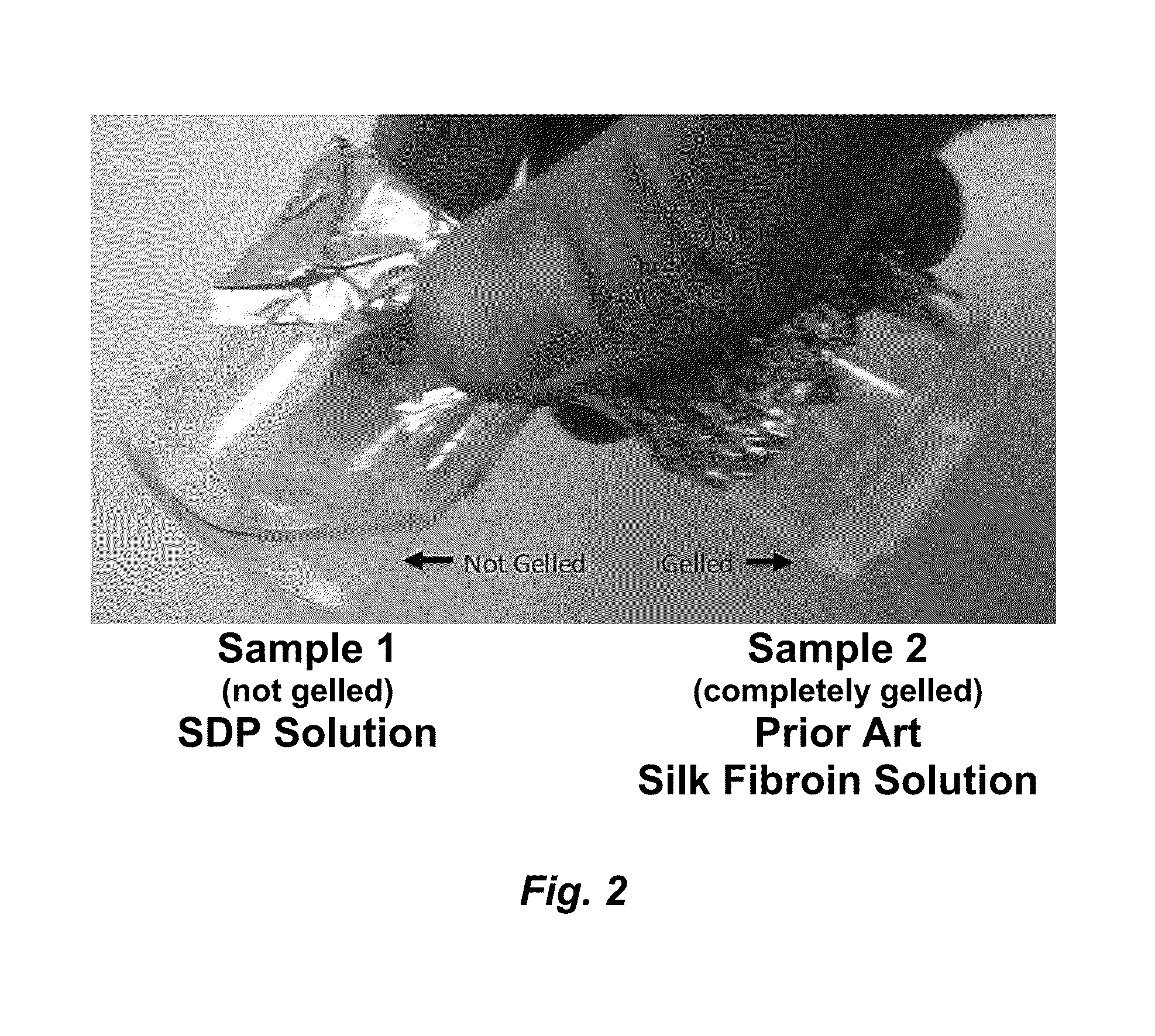 Fibroin-derived protein composition