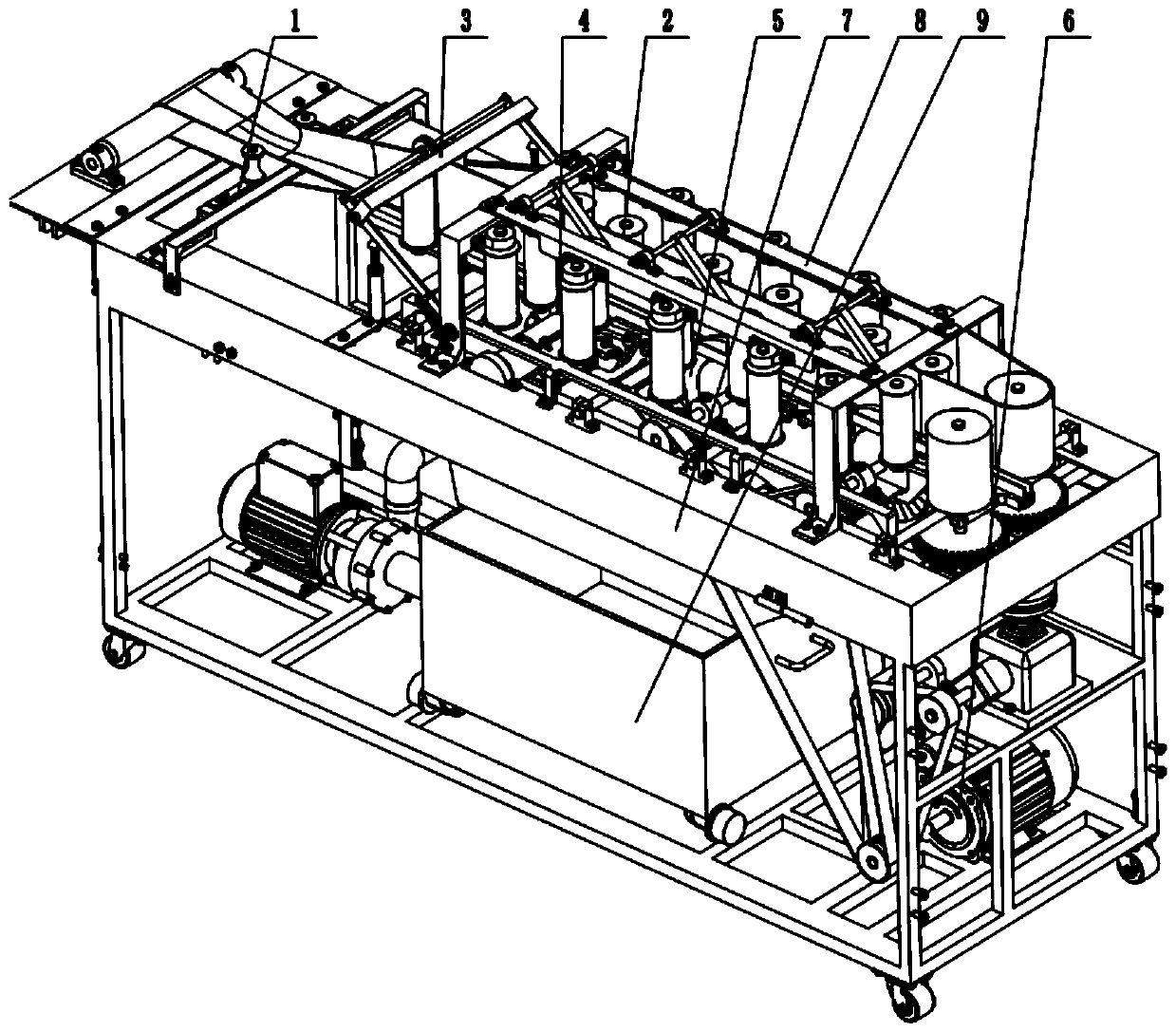 Automatic splitting and evisceration device of freshwater fish body