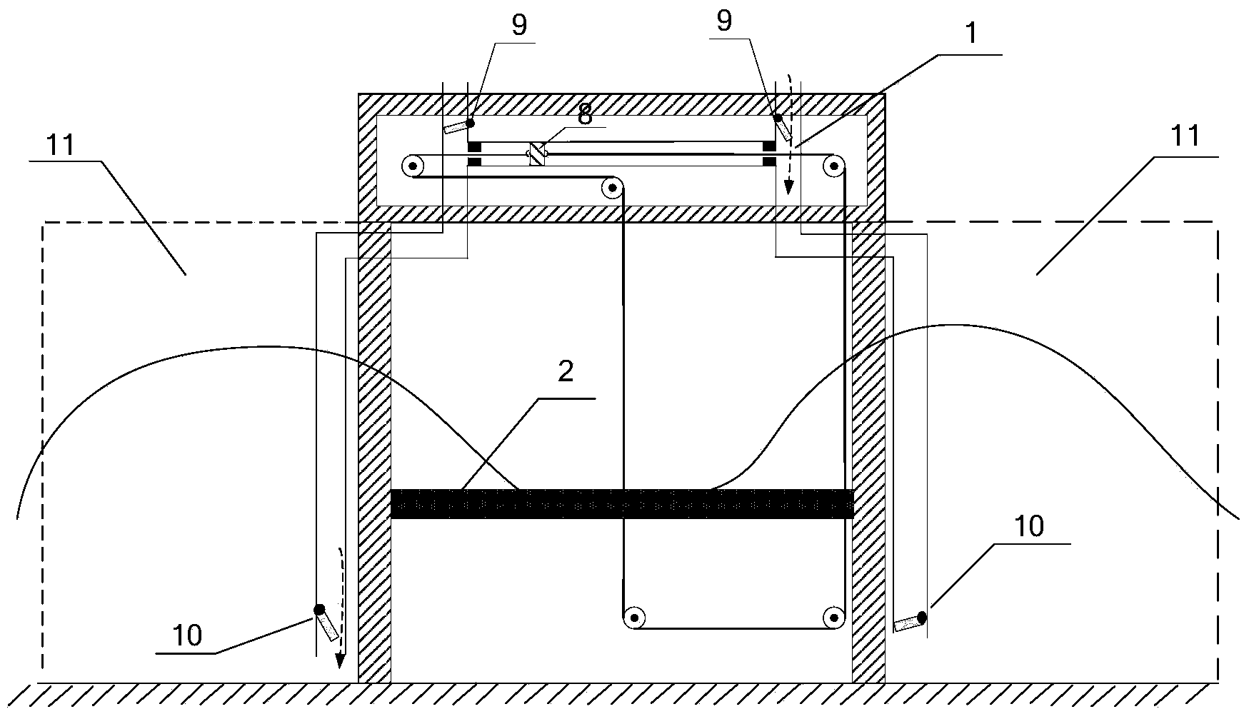 Oscillating float type wave energy oxygen supply device