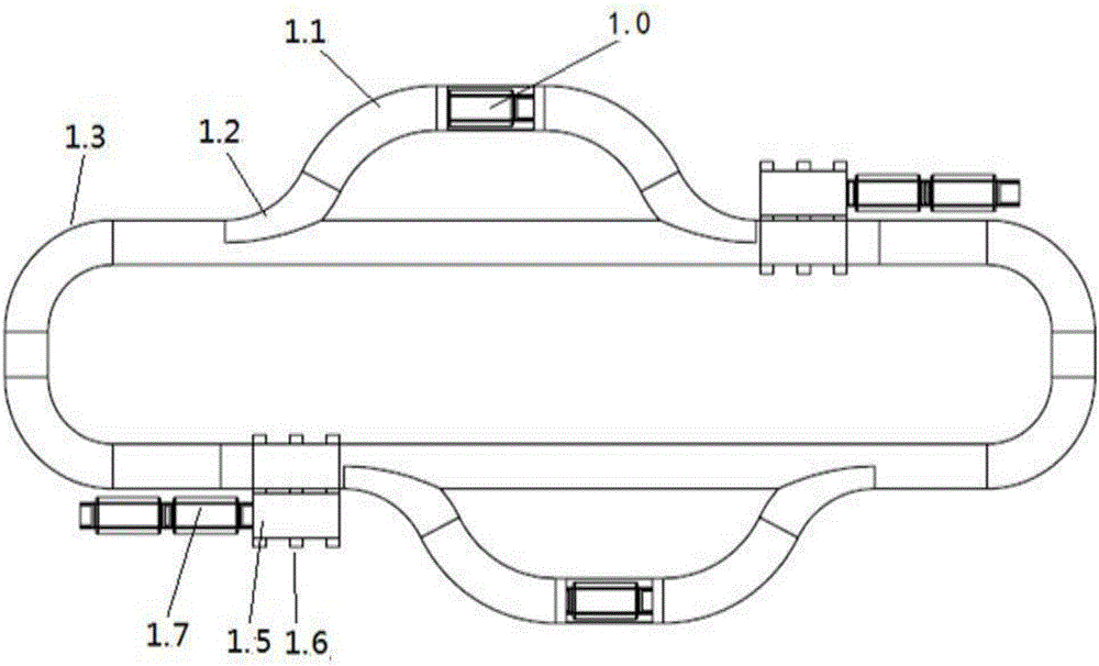 Intelligent full-automatic logistics conveying system and application thereof