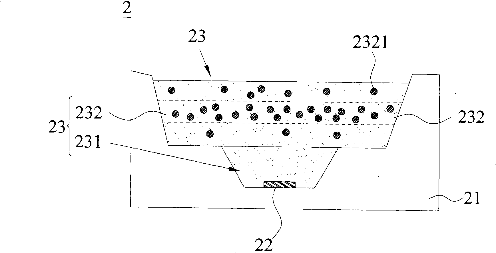 Light emitting diode packaging structure