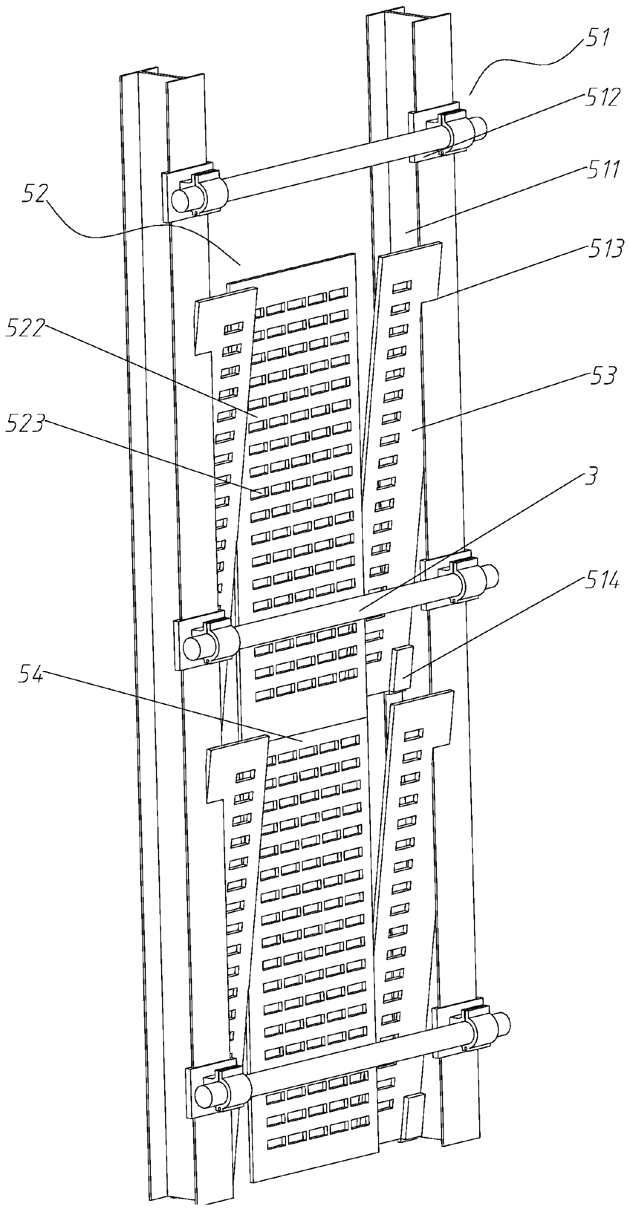 Novel windproof sound-insulating climbing frame