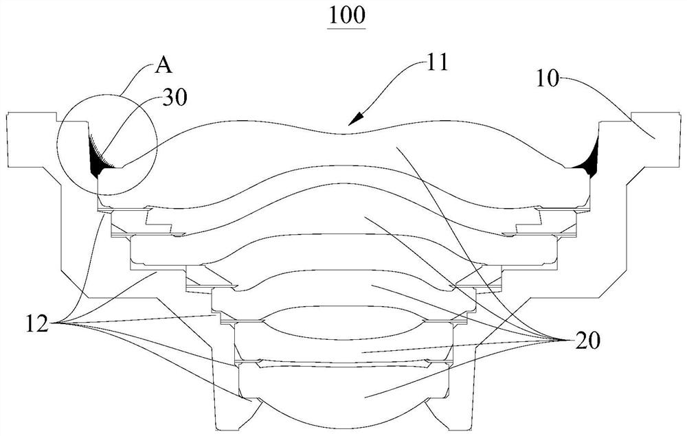 Camera lens, camera shooting device and electronic equipment