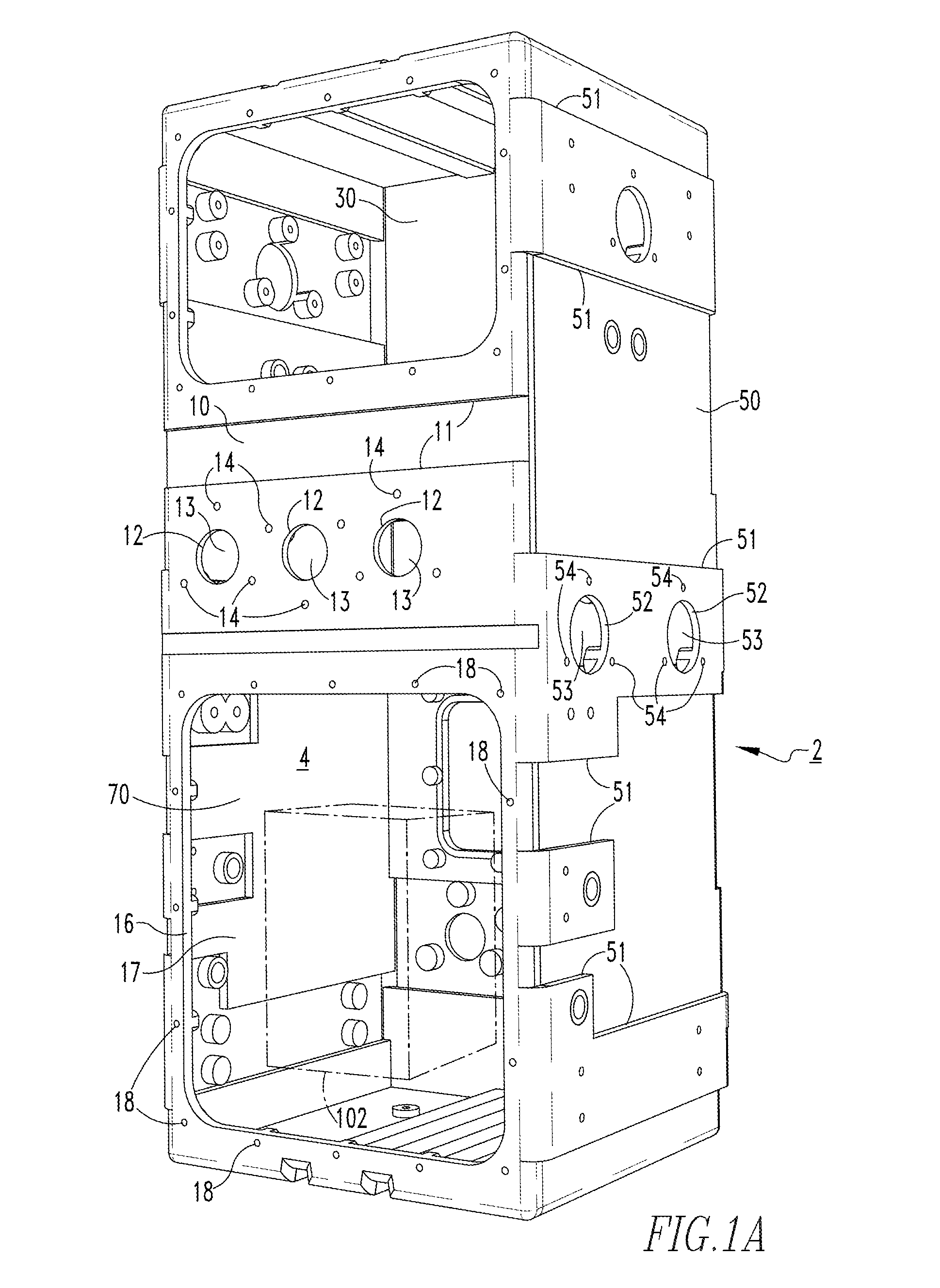 Switchgear assembly, and submersible electrical enclosure and method of manufacturing a submersible electrical enclosure therefor