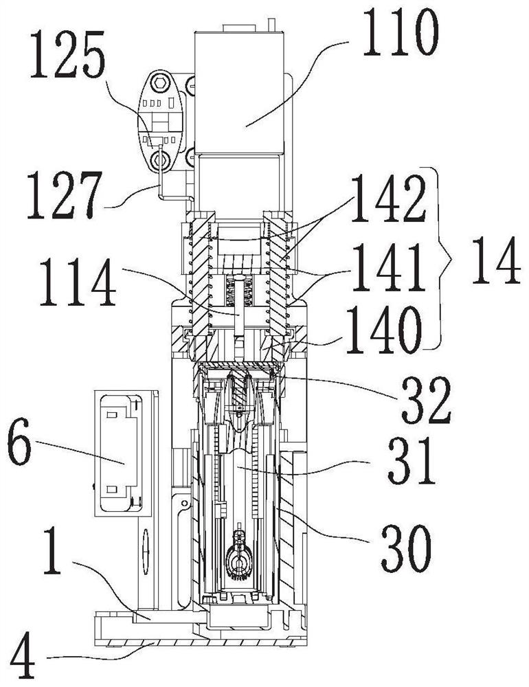 Puncture liquid adding and mixing machine