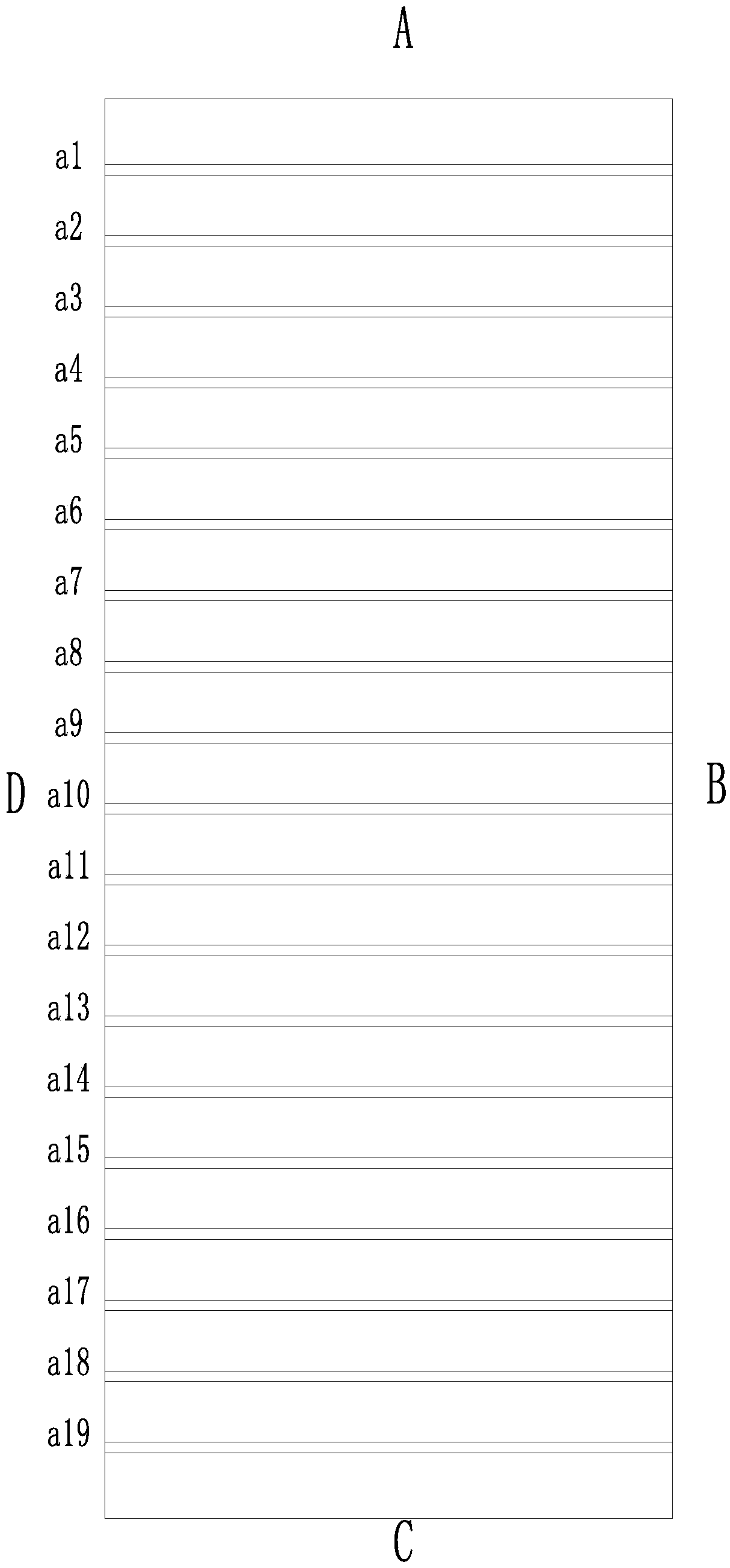 Blasting mining method for rock formation