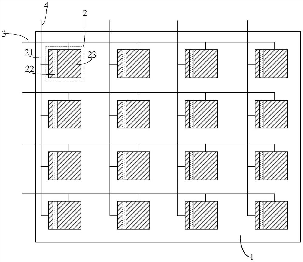 A touch substrate, a display substrate and a display panel