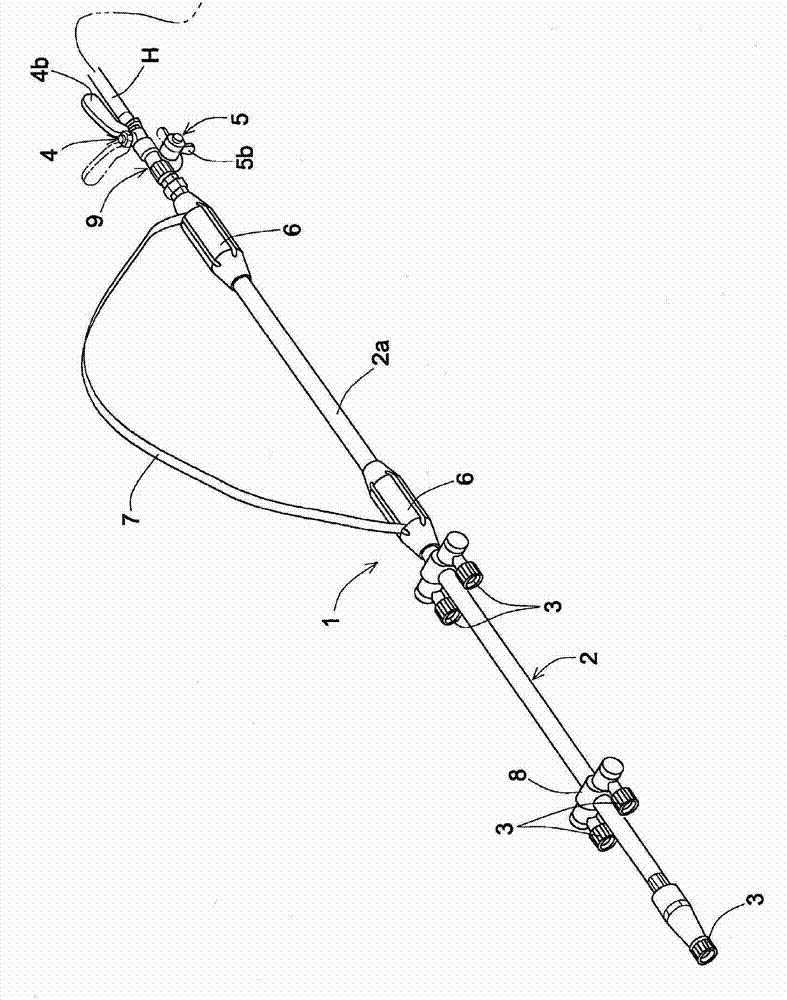 Anti-freezing spray rod