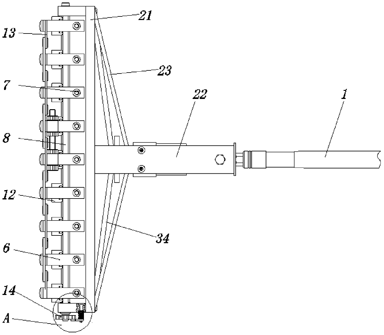 Efficient and automatic jujube picking machine