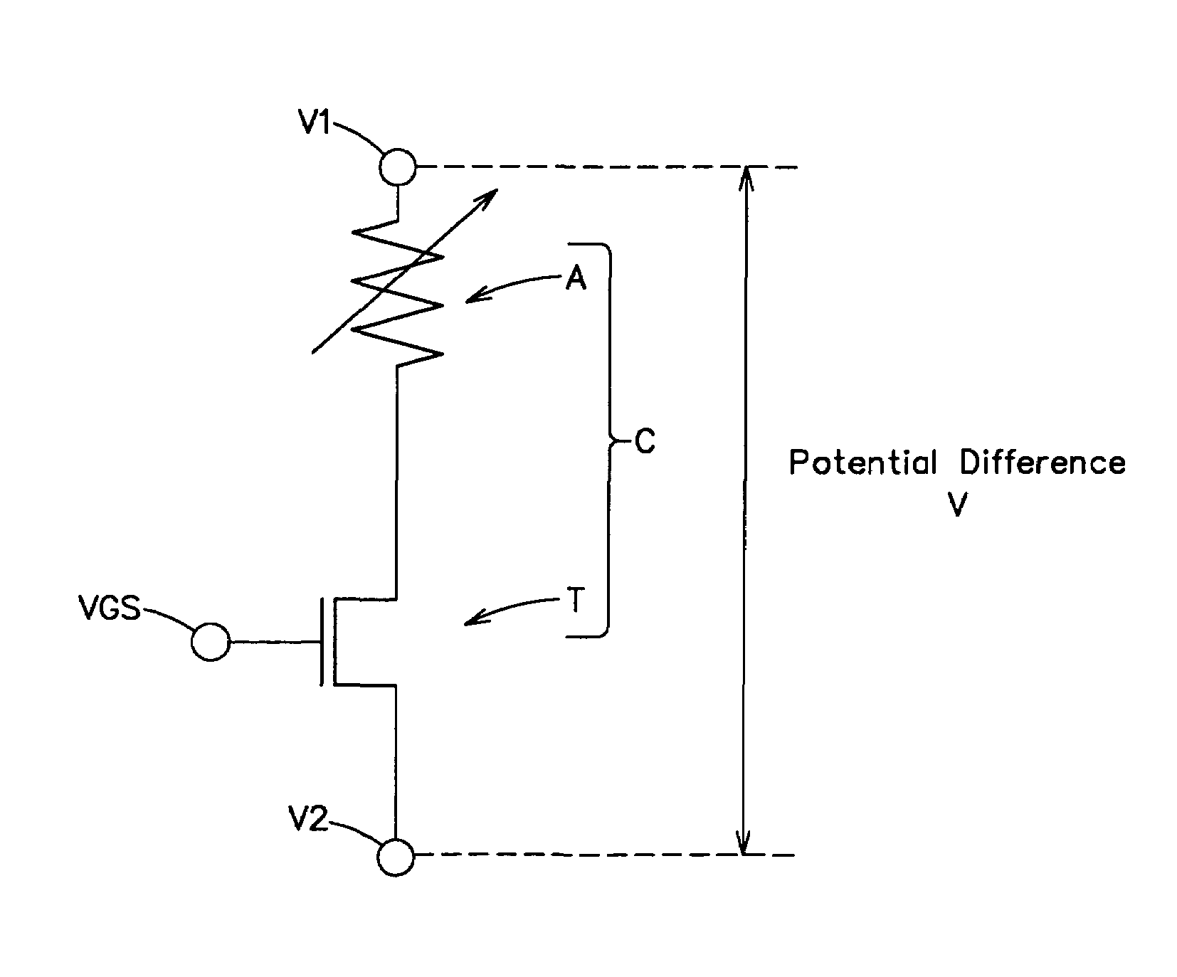 Memory device having variable resistive memory element