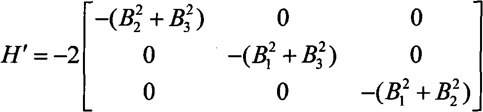 Magnetic survey microsatellite attitude determination method based on simplified self-adaptive filter