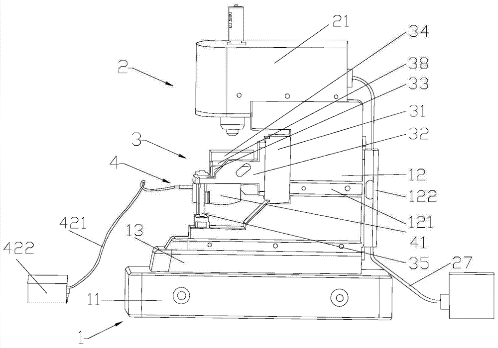 A metering type micro-nano step height measuring device