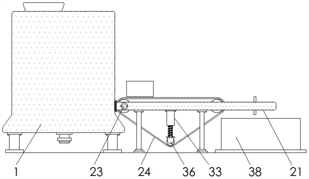 Crushing and compacting device capable of achieving automatic stacking and used for solid waste treatment