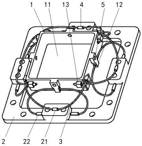 Vibration damper of airborne crystal oscillator