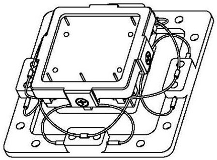 Vibration damper of airborne crystal oscillator