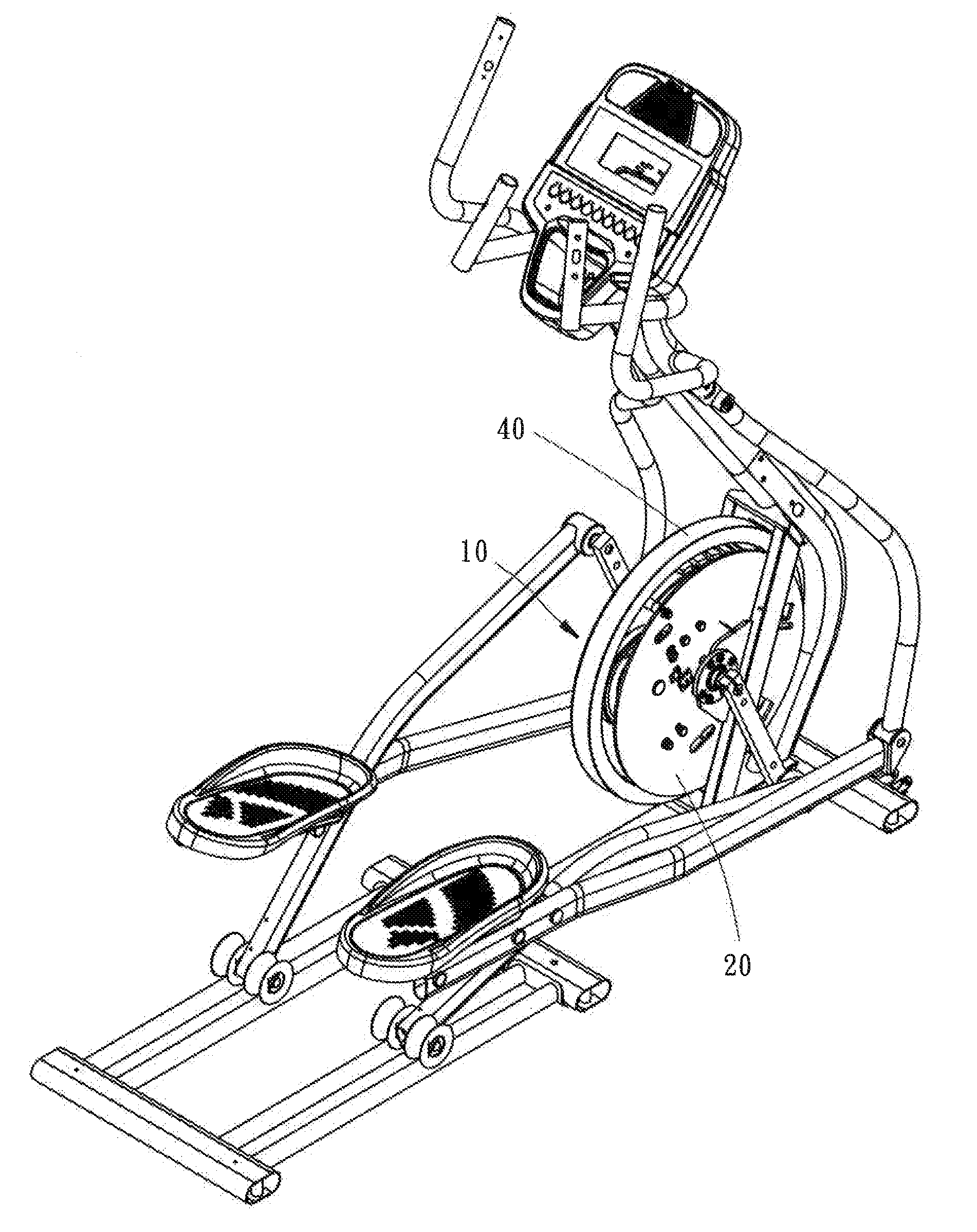 Integrated flywheel set for exercise equipment