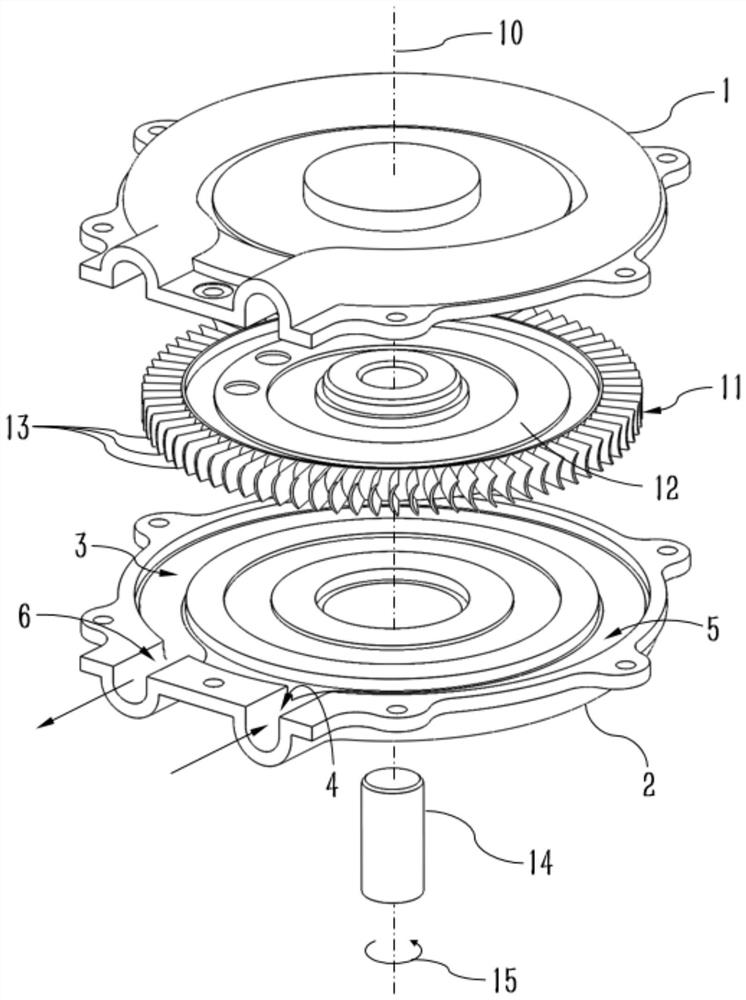 A scroll pump for fuel cell hydrogen recirculation