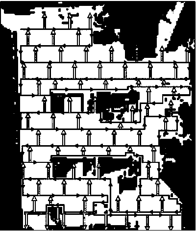 Autonomous planning method for nuclear radiation detection path of mobile robot in unfamiliar indoor scene