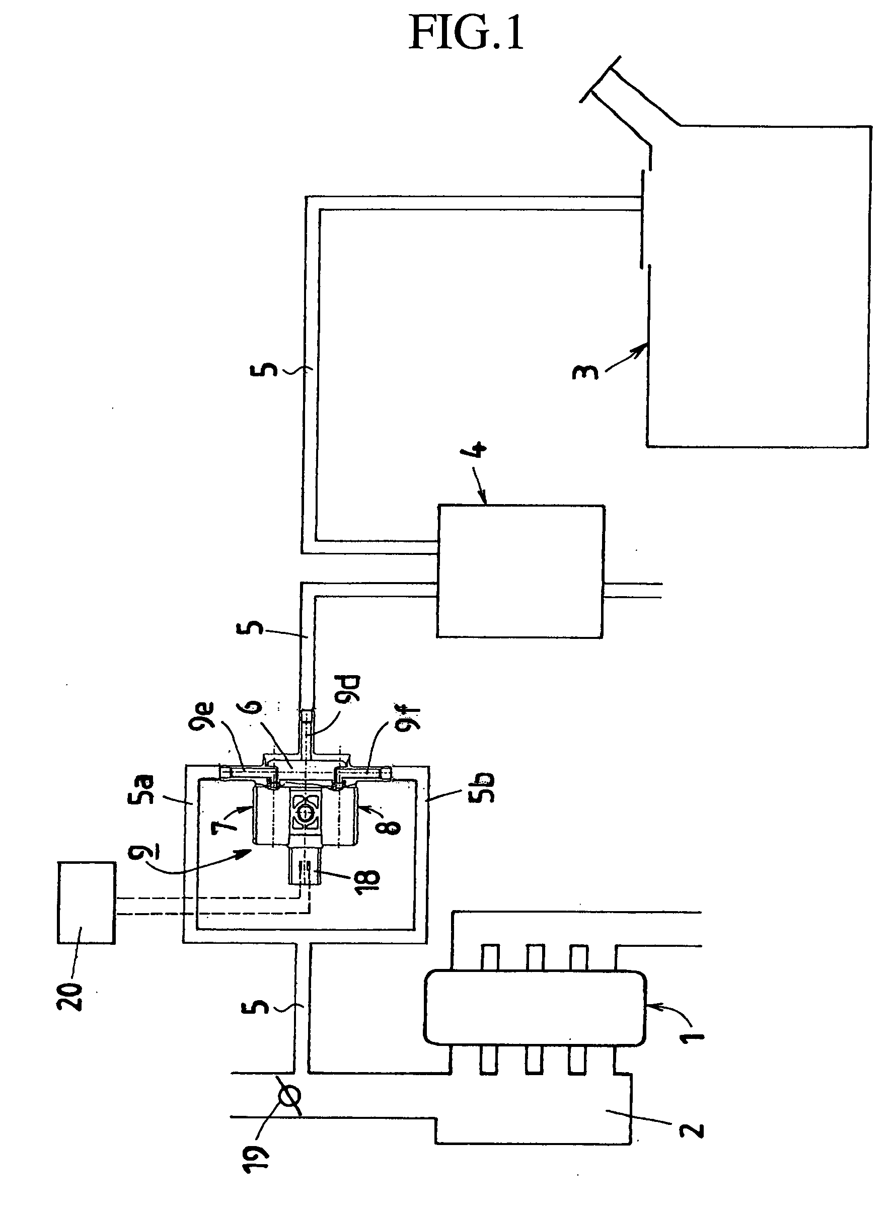 Fuel-Evaporated Gas Processing System and Electromagnetic Valve Device