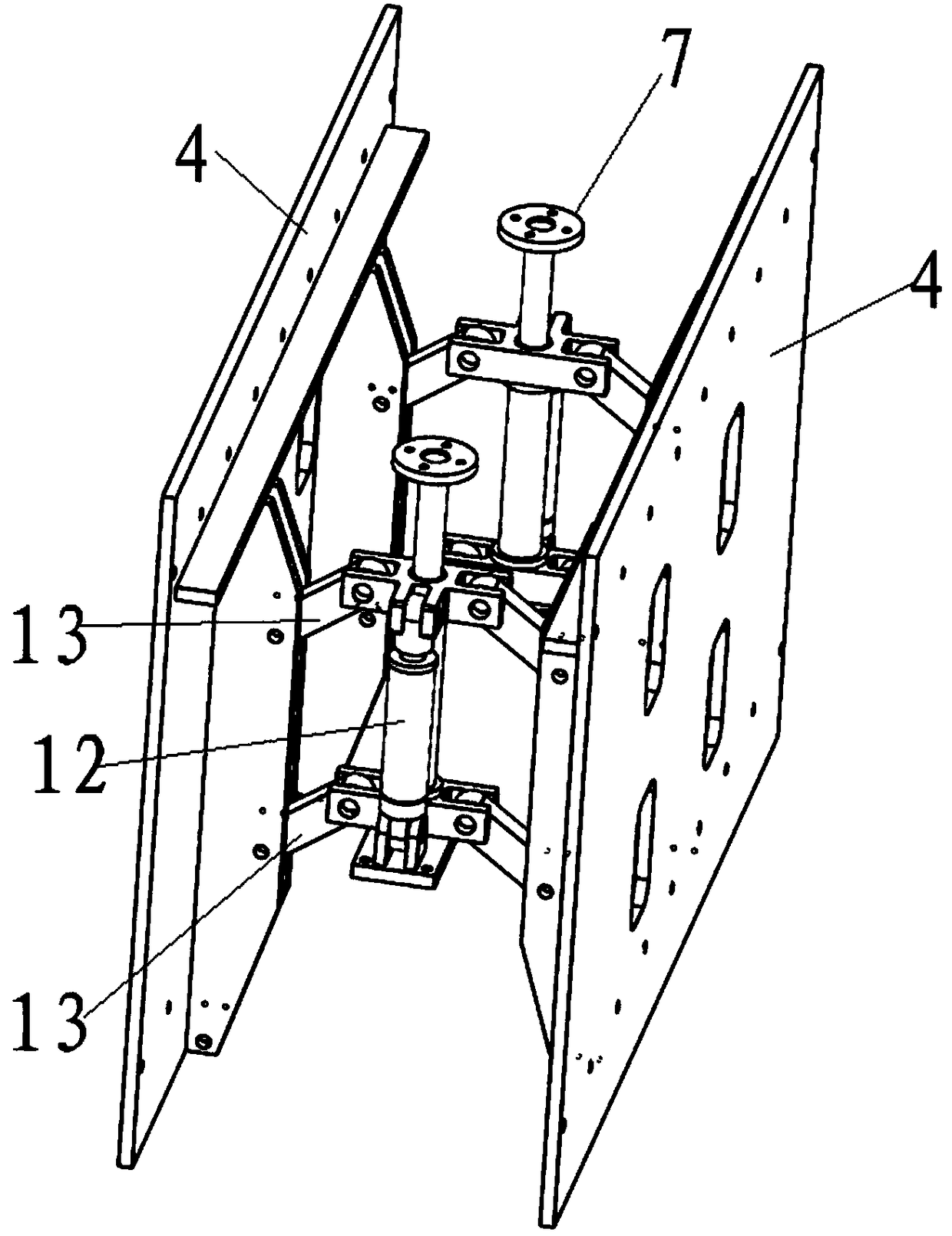 Straddle-type monorail bogie component maintenance and replacement device